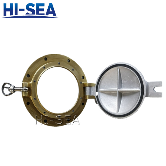 Fixed Brass Side Scuttle with Deadlight